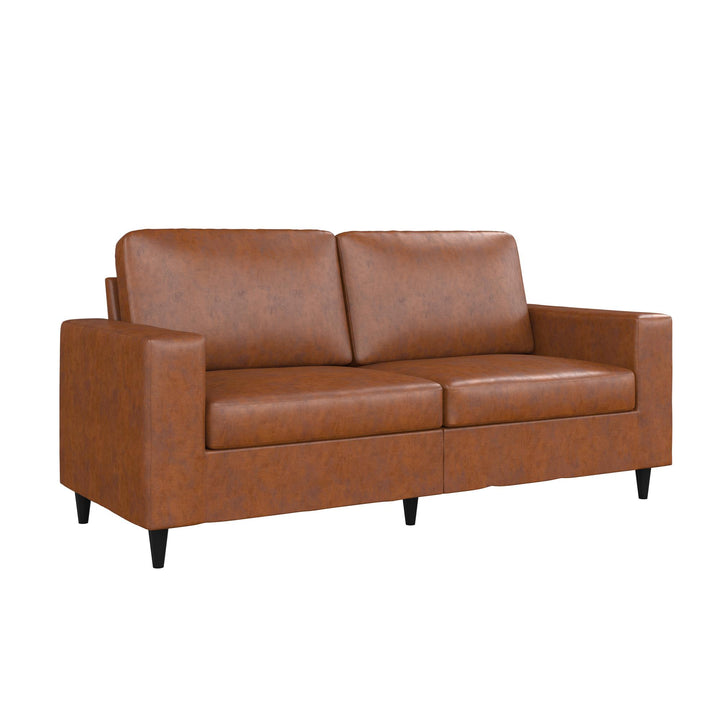 Coral 3 Seater Upholstered Sofa - Camel