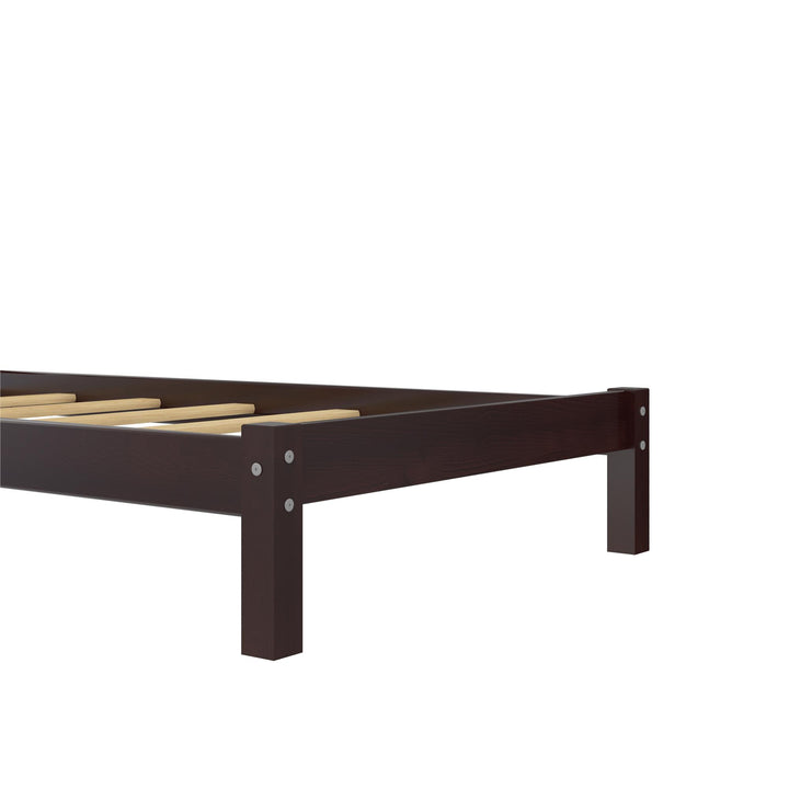 Easy assemble Brycen twin bed -  Espresso