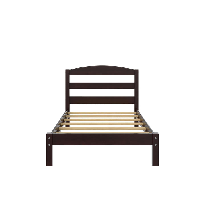 Space-saving wooden platform design -  Espresso