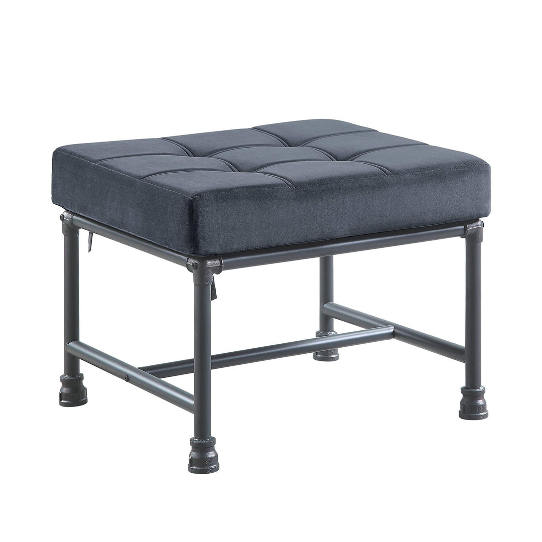 Modern best Memory Foam Ottoman - Gray
