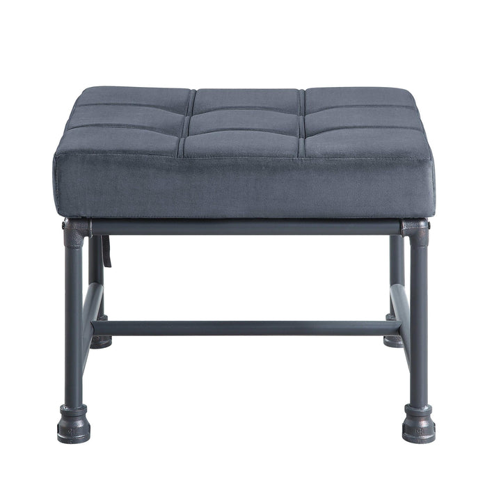Duncan Memory Foam Ottoman - Gray