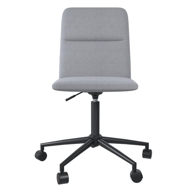 Olten Modern Office Desk Chair on Castors with Adjustable Height - Light Gray