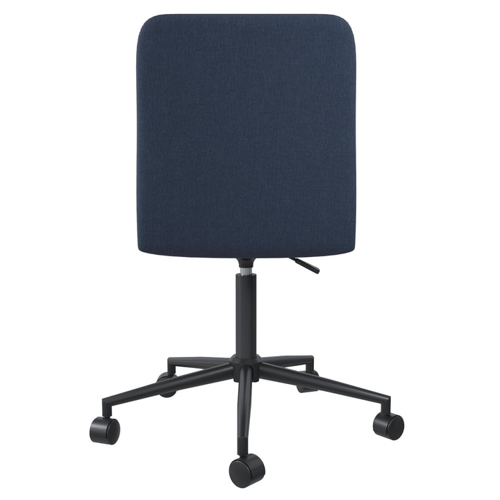 Olten Modern Office Desk Chair on Castors with Adjustable Height - Navy