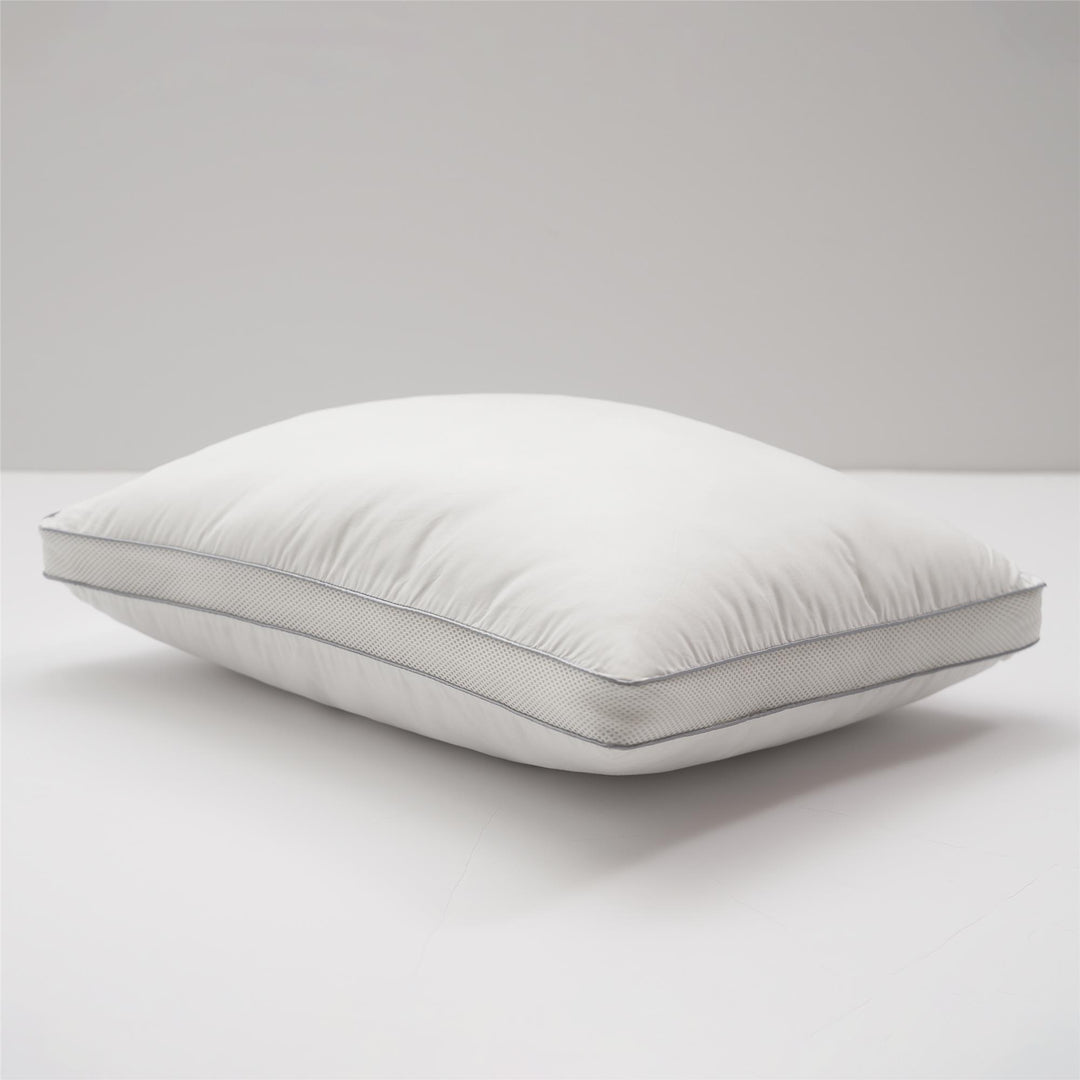 Powernap Novogratz Recharge Celliant Fiber Blend 100% Cotton Pillow with Mesh Gusset - White - King