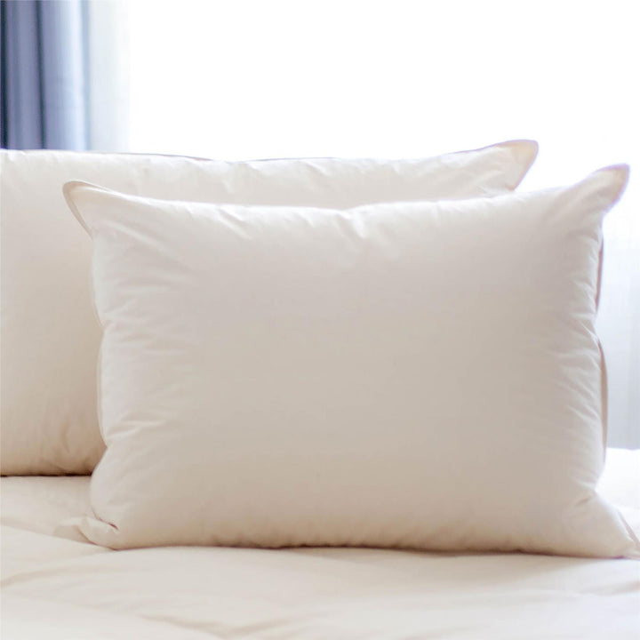 Hypoallergenic Organic Cotton Pillow - Beige - King