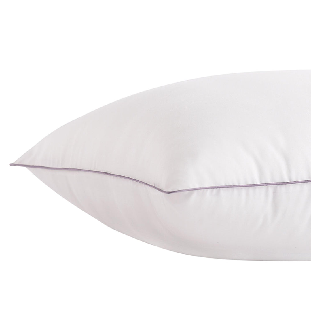 Aromatherapy Wake Up Fresh Lavender Scented Cotton Bed Pillow - White - Standard