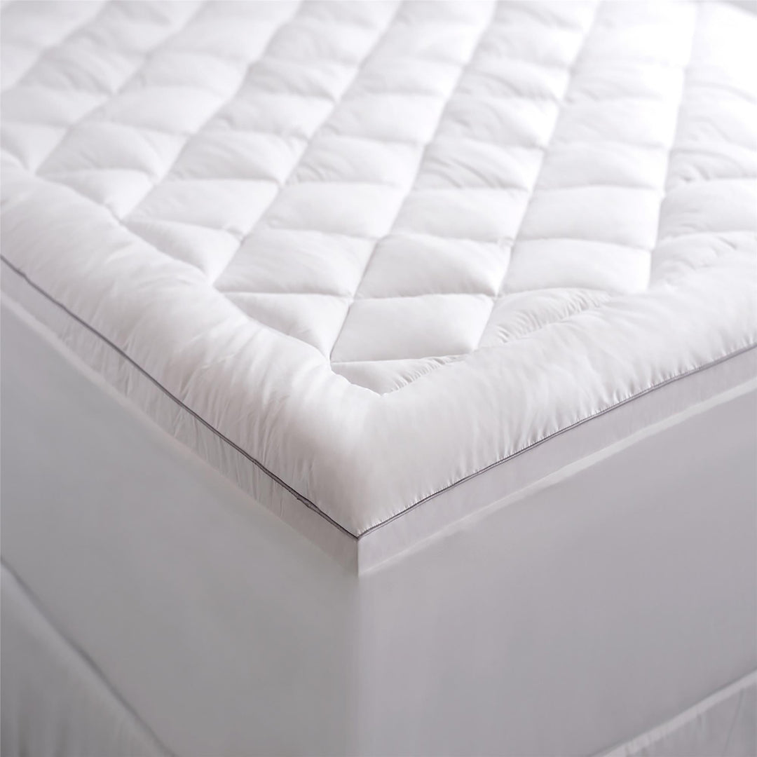 PureAssure Sleep Safe Allergen Barrier Diamond Quilted Mattress Pad  - White - King