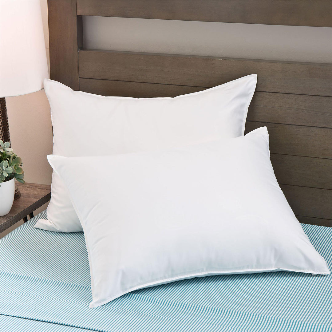 Anti-Allergy Pillow Protector - White - King