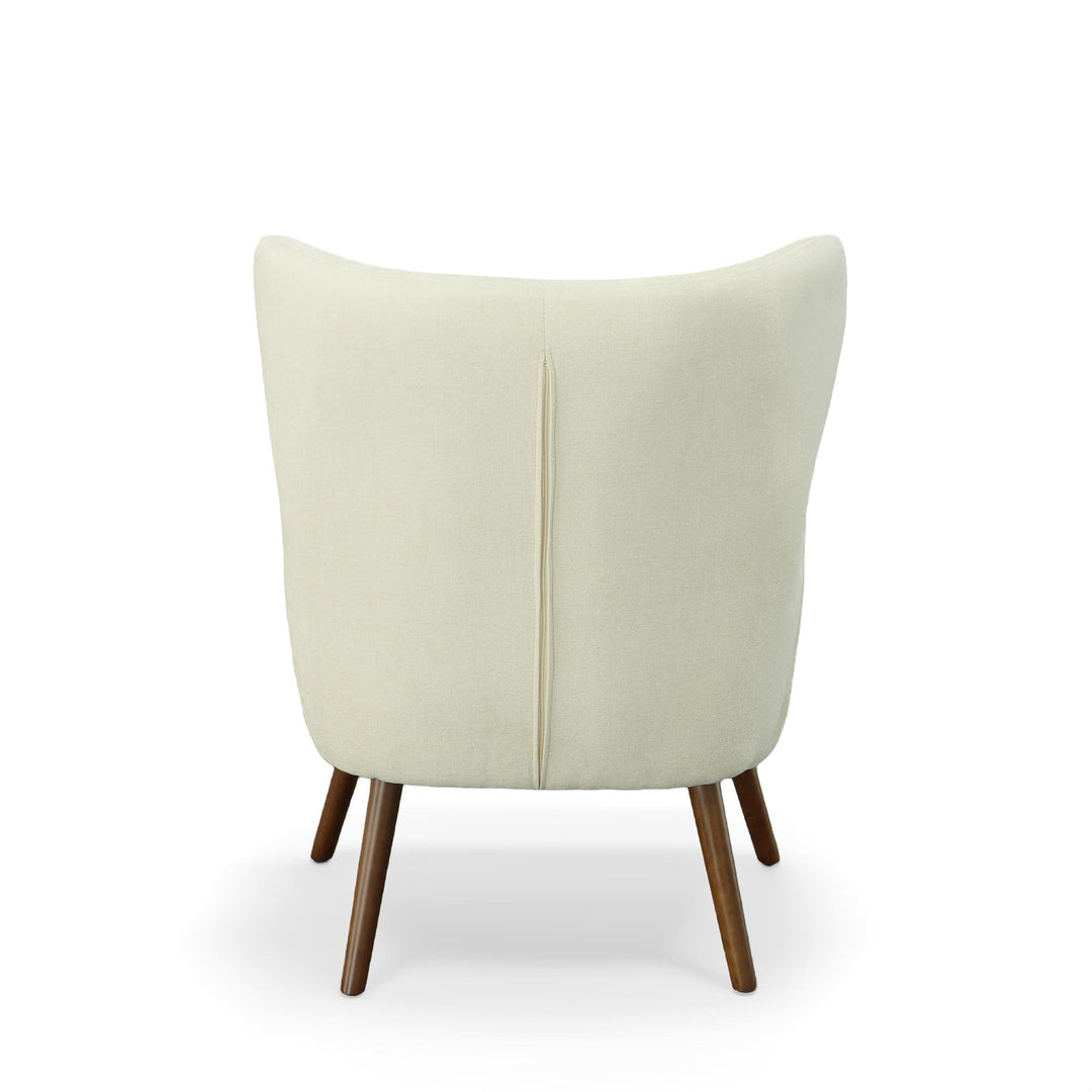 Multi-Functional Wingback Upholstered Chair for living room - cream