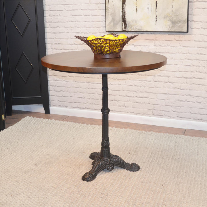 Rustic Bistro Table - Brown