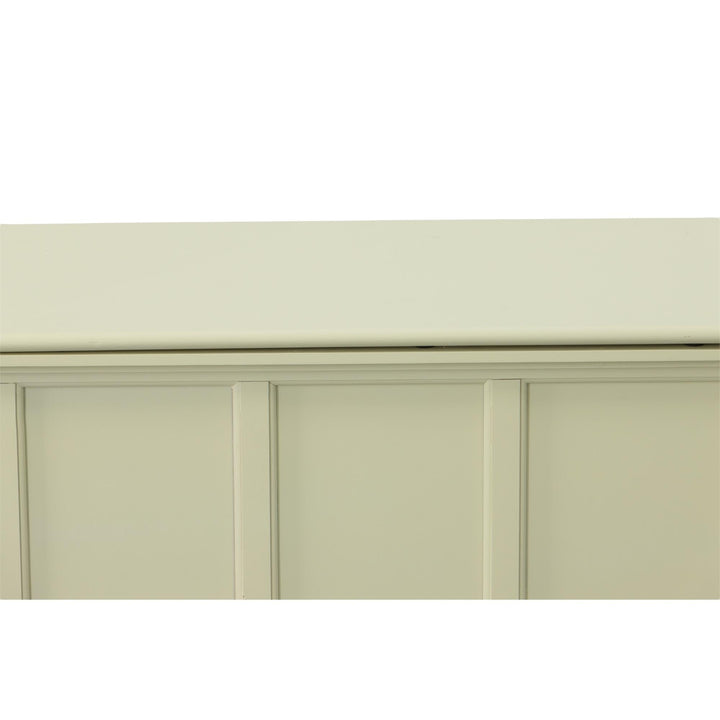 Stylish hide storage chest for bedroom - White