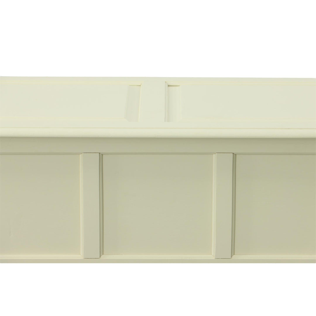 Wide blanket chest - Antique White