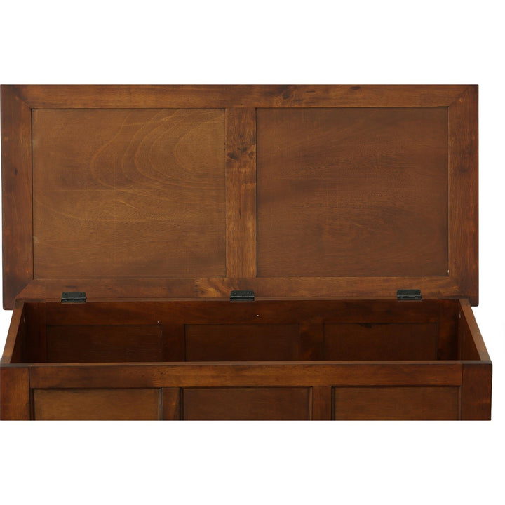 Wide blanket chest - Brown