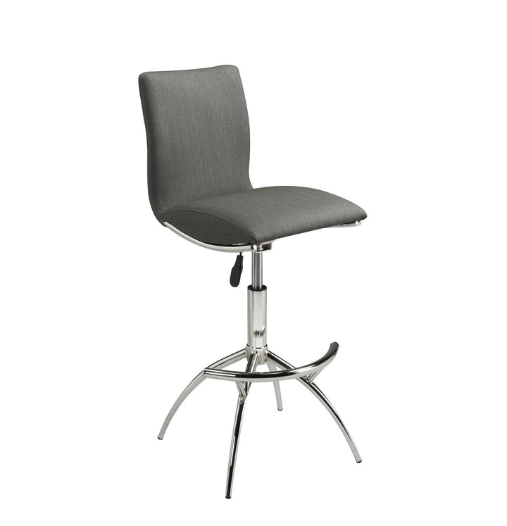 Dual set swivel barstools with shiny base Elisse -  Gray