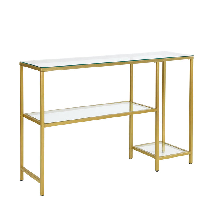 best Console Table with two Shelves - Gold