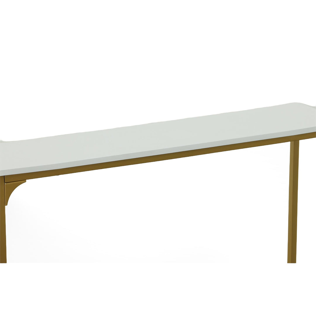 Slim Console Table for entryway - Gold