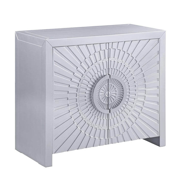 2 Door Console Table with Magnetic Door Catches - White