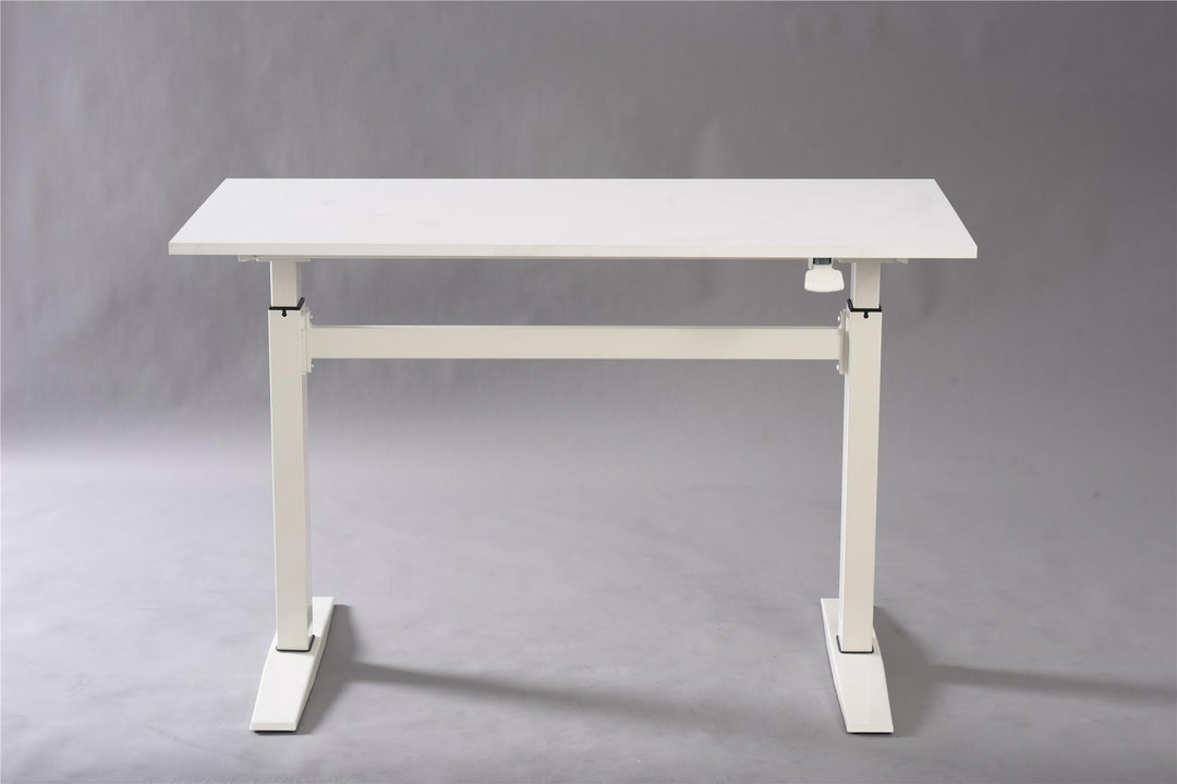 Adjustable height desks for office -  White