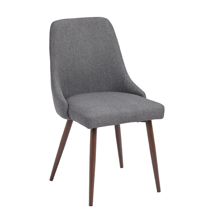 set of 2 small space dining chair - Gray (Solid)