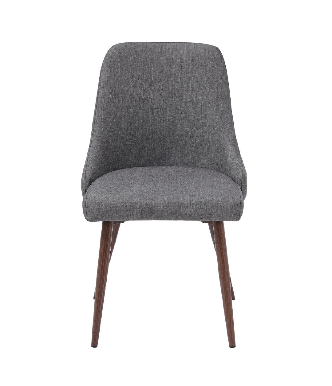 Set of 2 upholstered dining chair - Gray (Solid)