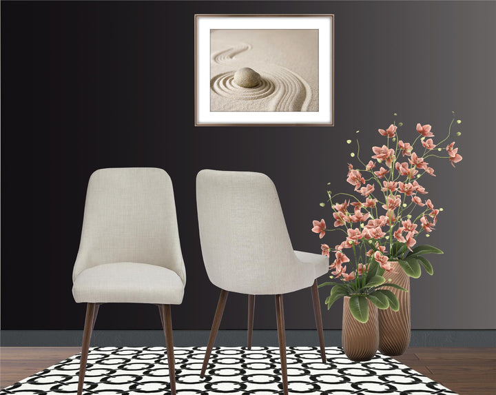 set of 2 Mid-century dining chair - Beige