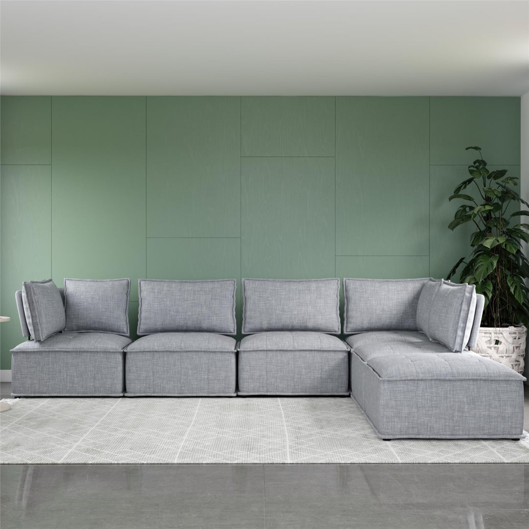 Darcy Corner Chair for Modular Sectional Sofa - Gray