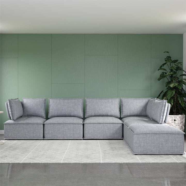 Darcy Corner Chair for Modular Sectional Sofa - Gray