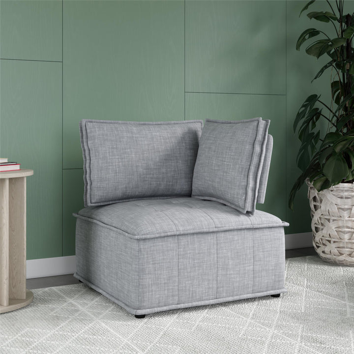 Darcy Corner Chair for Modular Sectional Sofa - Gray