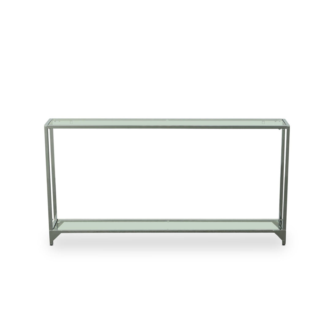 Livia Chrome Slim Console Table - Chrome