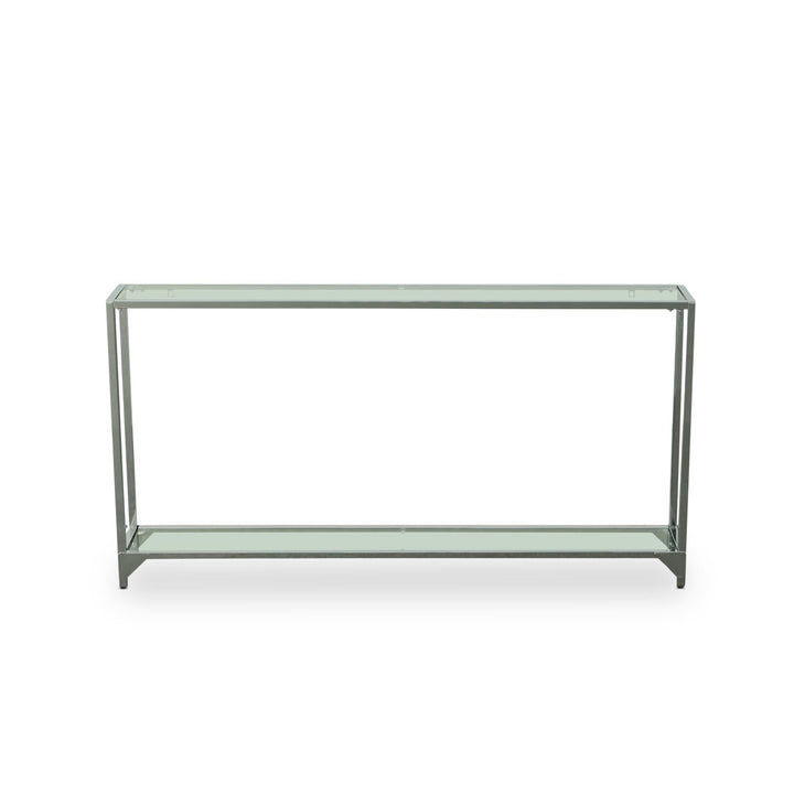 Livia Chrome Slim Console Table - Chrome