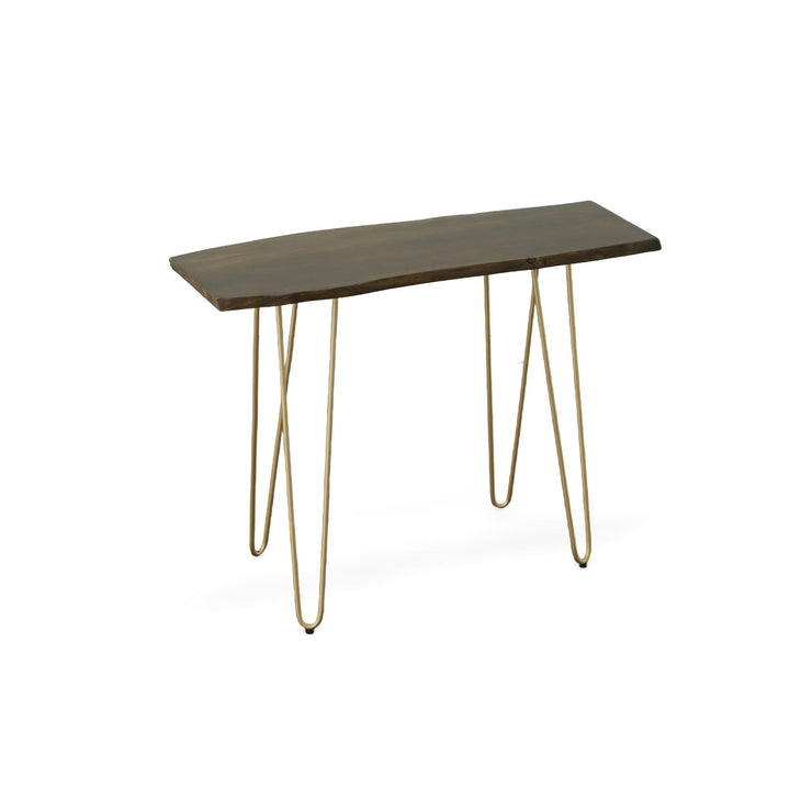 Console Table with hairpin metal legs - Elm