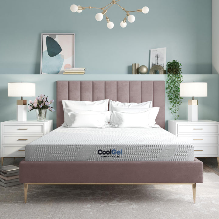 6" cool gel memory foam mattress - White - Twin XL