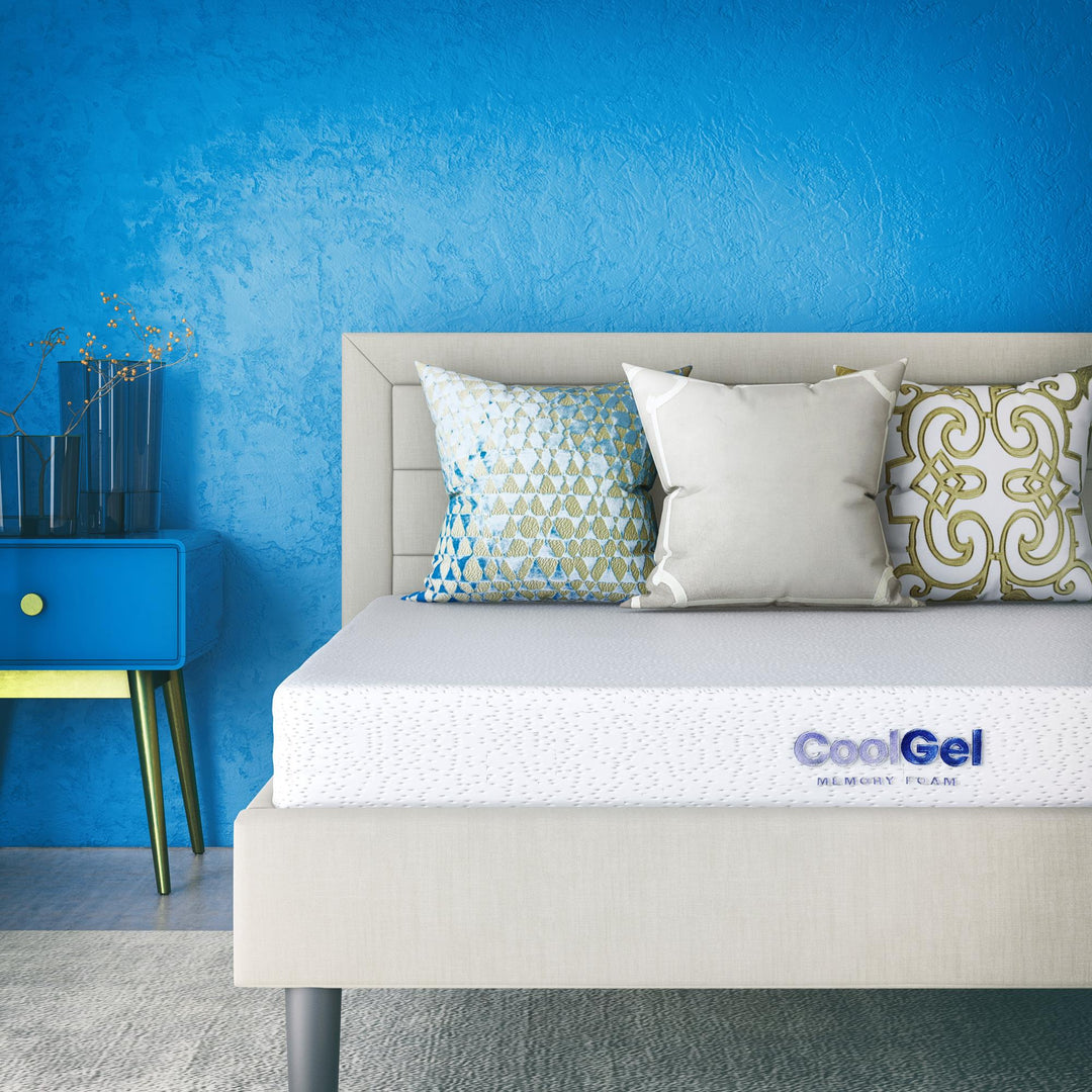 CertiPUR-US Certified 6" cool gel memory foam mattress - White - Twin XL