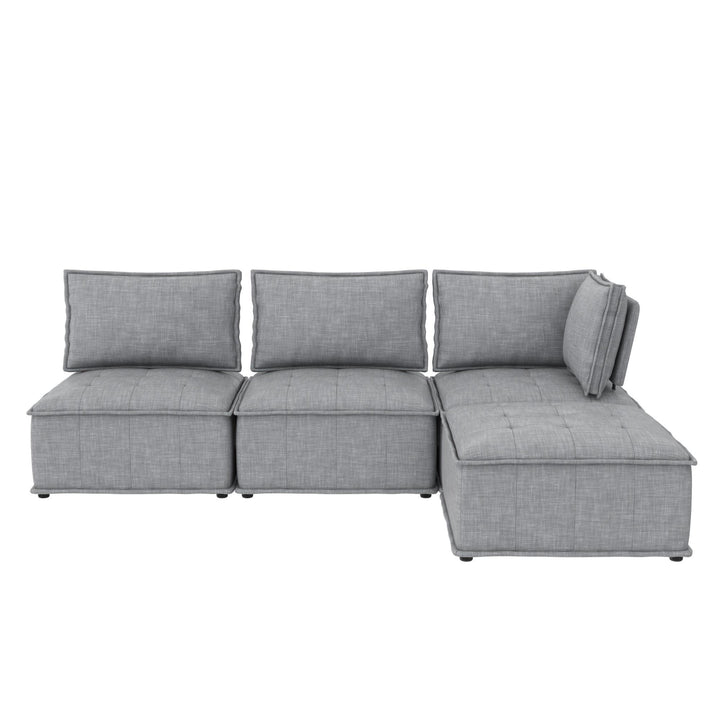 Darcy Armless Chair for Modular Sectional Sofa - Gray