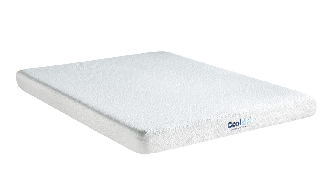 6" Cool Gel Memory Foam 6-Inch Mattress, CertiPUR-US CertifiedWhite - White - Twin XL