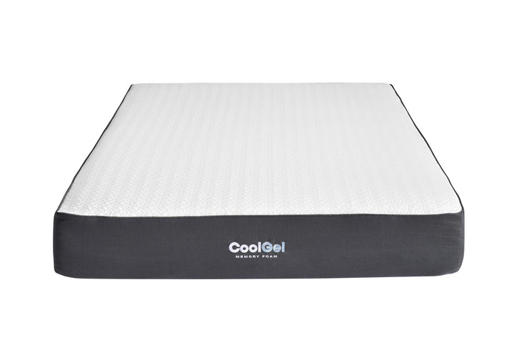 10" Cool Gel Memory Foam 6-Inch Mattress, CertiPUR-US Certified - White / Grey - Twin XL