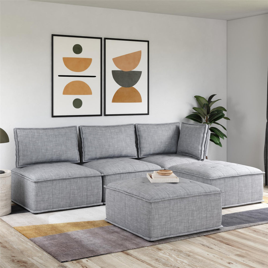 Darcy Ottoman for Modular Sectional Sofa - Gray