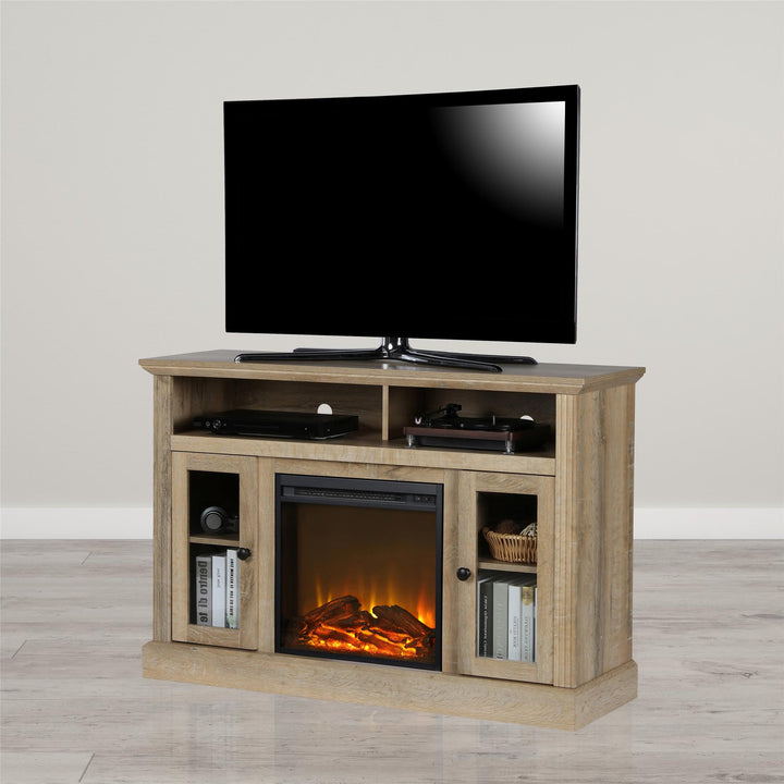 Chicago 50 Inch Electric Fireplace TV Console -  Natural