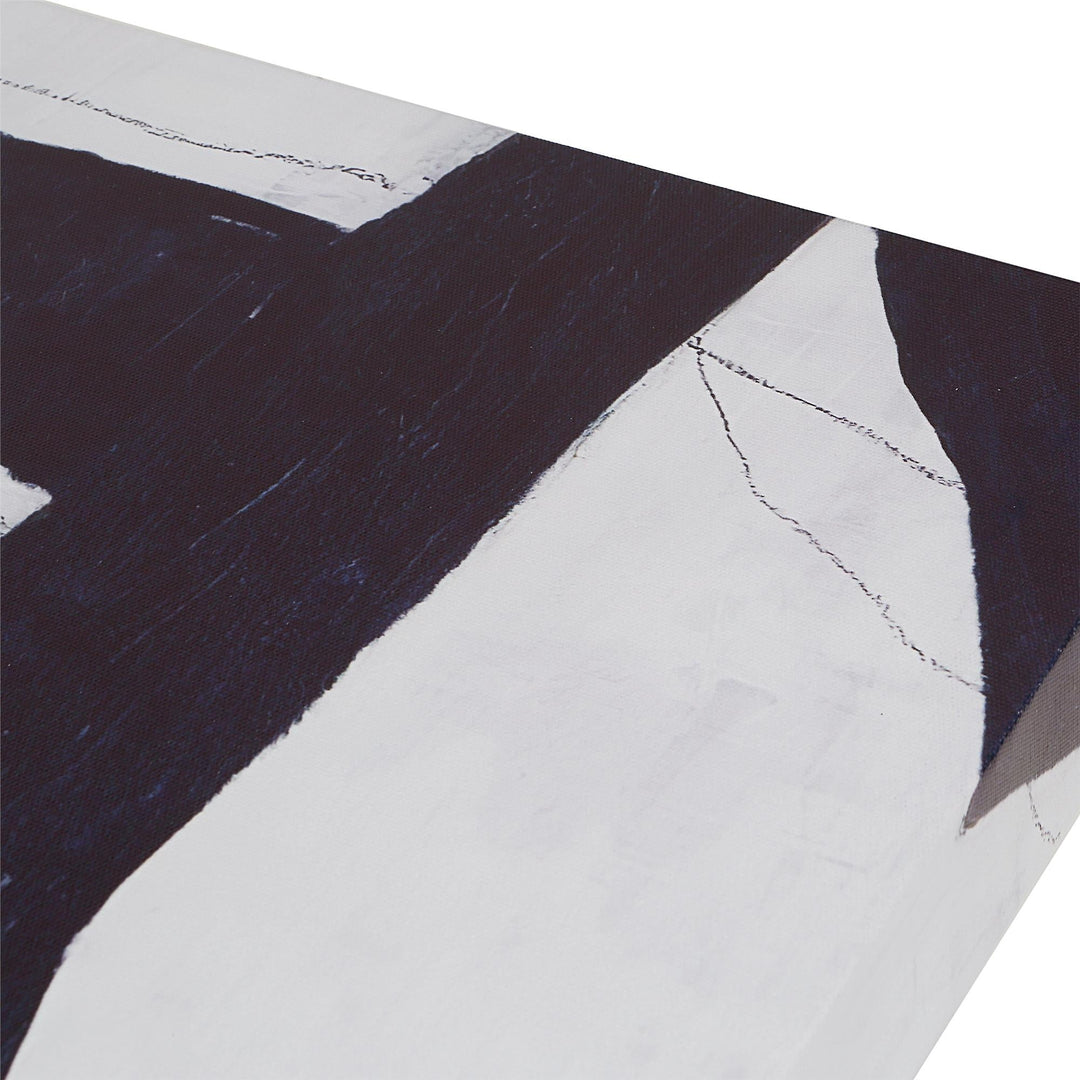 Set of 2 abstract wall art without frame - Blue - No Frame
