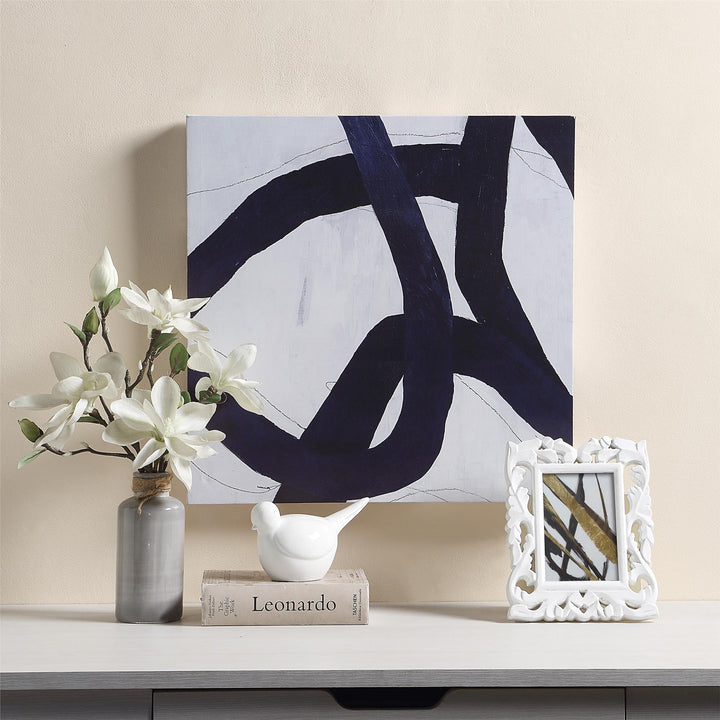 Set of 2 Abstract wall art - Blue - No Frame