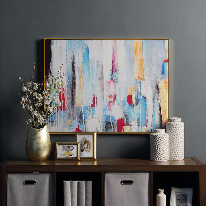 Forest abstract wall art - Gold - 30" x 39"