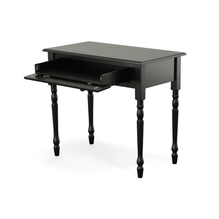 Wooden small writing desk for kids - Black