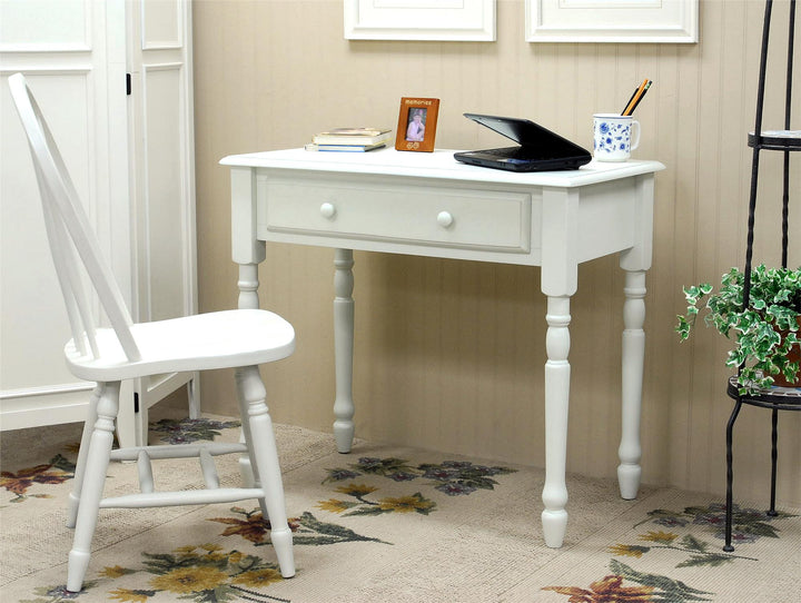 Accent writing desk for kids - Ivory