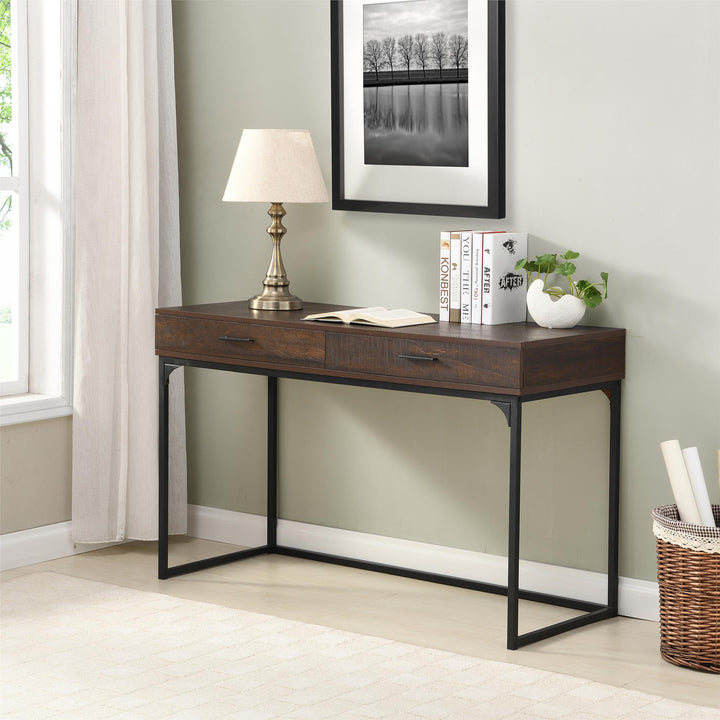 2 drawers Computer Desk - Elm