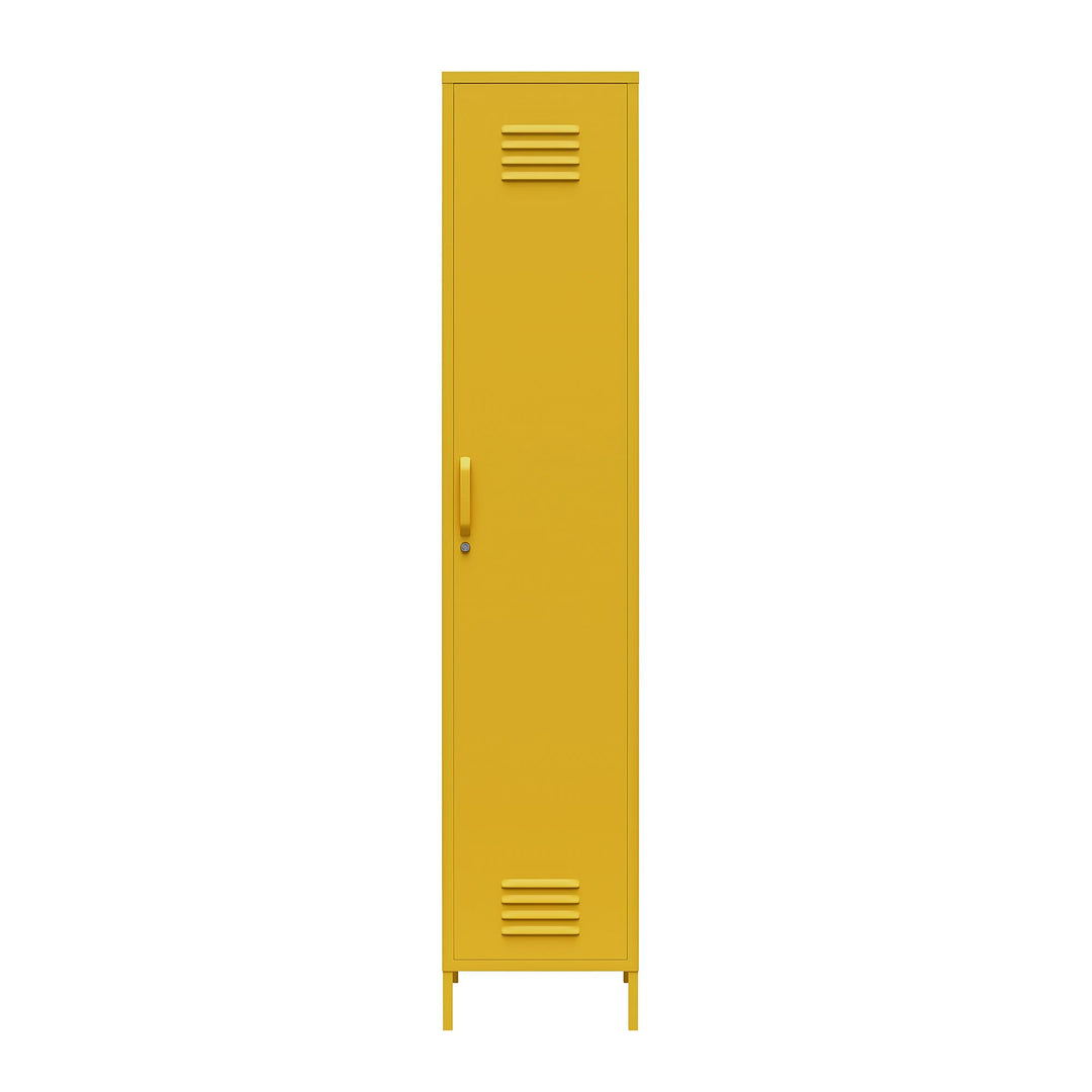 Shadwick 1 Door Tall Single Metal Locker Style Storage Cabinet - Mustard Yellow