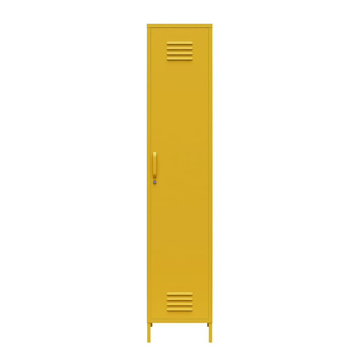 Shadwick 1 Door Tall Single Metal Locker Style Storage Cabinet - Mustard Yellow
