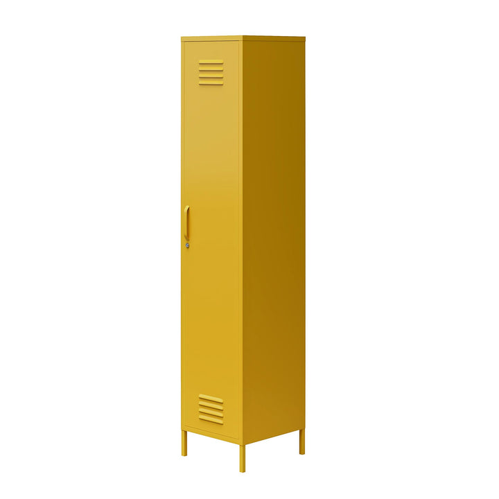 Shadwick 1 Door Tall Single Metal Locker Style Storage Cabinet - Mustard Yellow