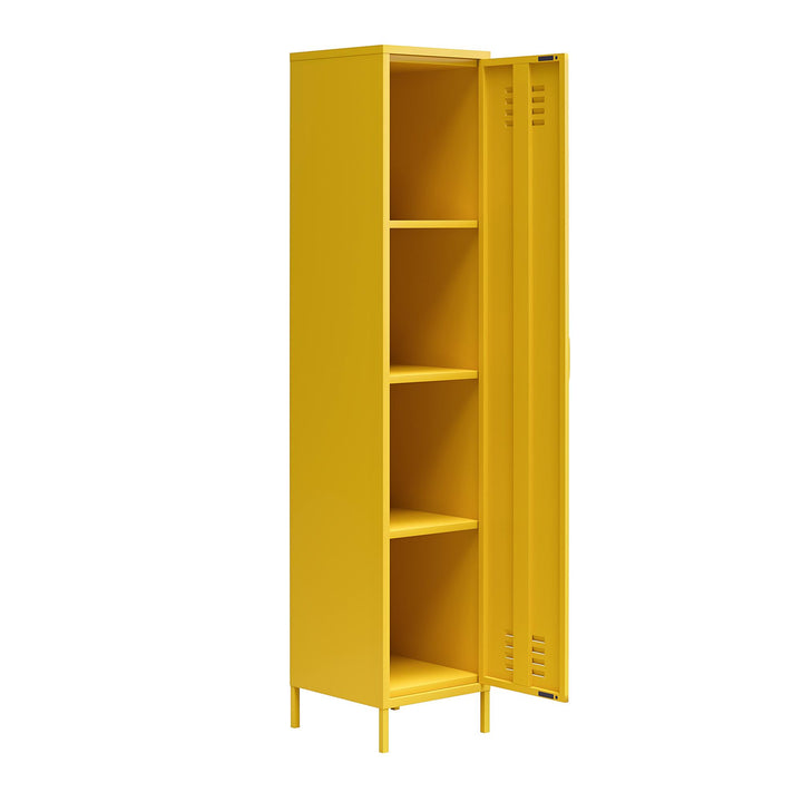 Shadwick 1 Door Tall Single Metal Locker Style Storage Cabinet - Mustard Yellow