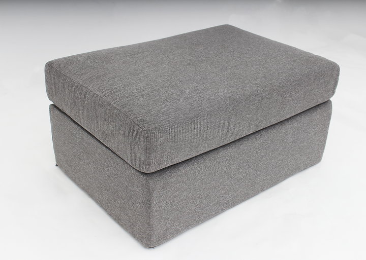 Upholstered Modular Ottoman with Light Weight Design - Grey