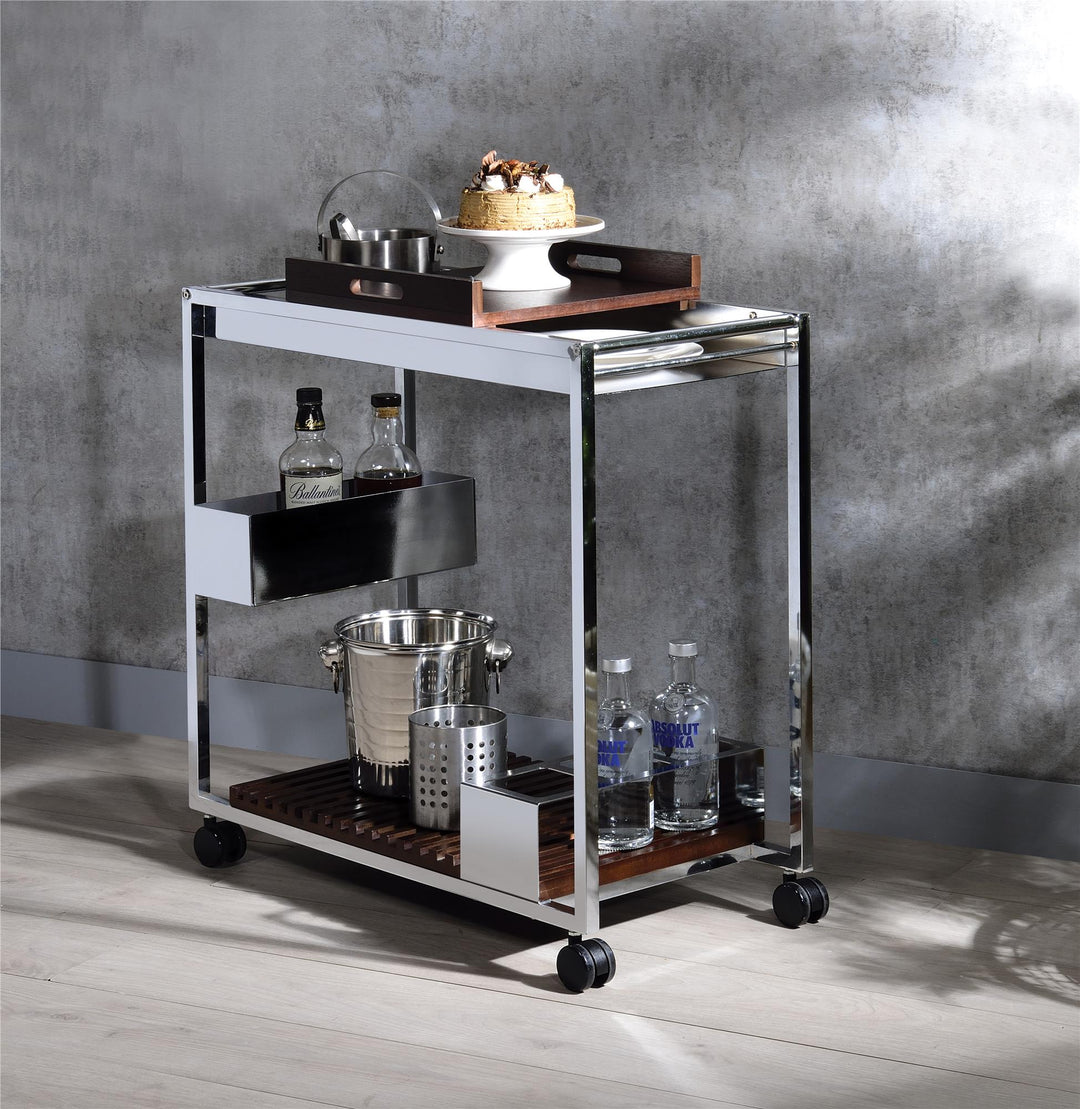 Serving trolley Lisses with open bottle slots -  N/A